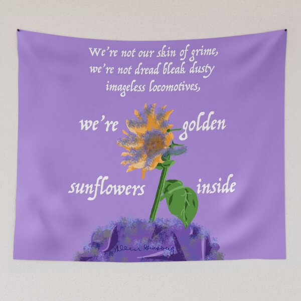 Item preview, Sunflower Sutra - Allen Ginsberg designed and sold by eliseseifert.