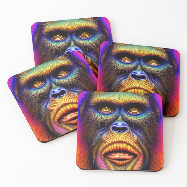 Item preview, Psychedelic Yeti ( Psychedelic Bigfoot ) Ape 10 designed and sold by DonutShirts.