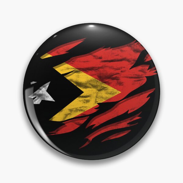 Item preview, Ripped Rip Open Timor-Leste Flag Palm designed and sold by rafaeltto.
