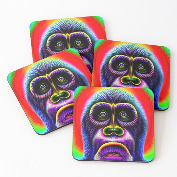 Item preview, Psychedelic Yeti ( Psychedelic Bigfoot ) Ape 14 designed and sold by DonutShirts.
