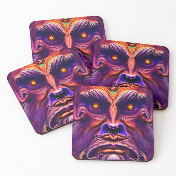 Item preview, Psychedelic Yeti ( Psychedelic Bigfoot ) Ape 15 designed and sold by DonutShirts.