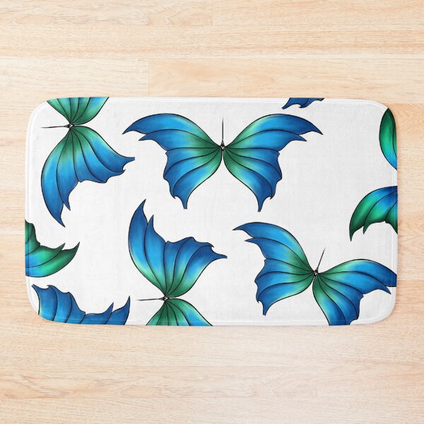 Item preview, Blue & Green Butterfly Pattern designed and sold by lezell.