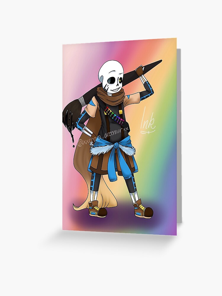 Ink Sans Greeting Cards for Sale