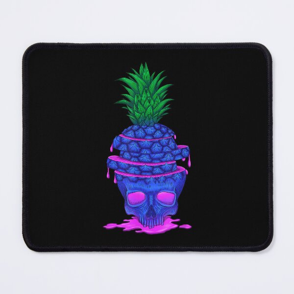 Item preview, Blue pineapple skull with flowing pink juice designed and sold by Jackwidforss.