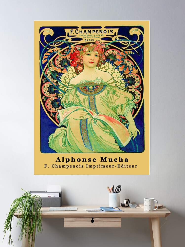 F. Champenois Imprimeur-Editeur, by Alphonse Mucha
