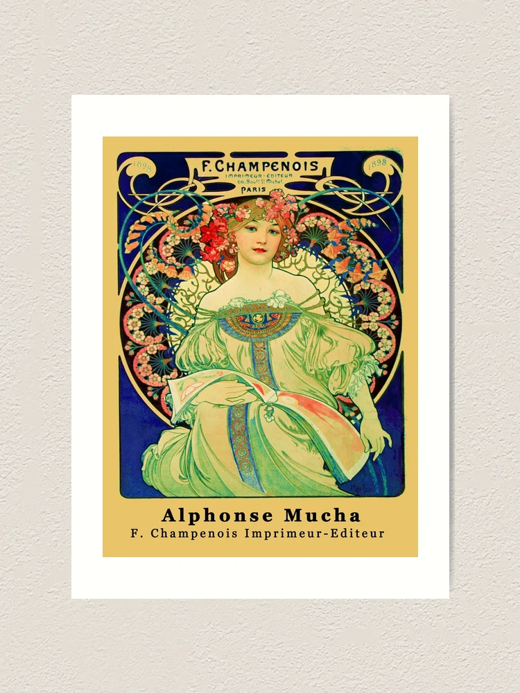 F. Champenois Imprimeur-Editeur, by Alphonse Mucha