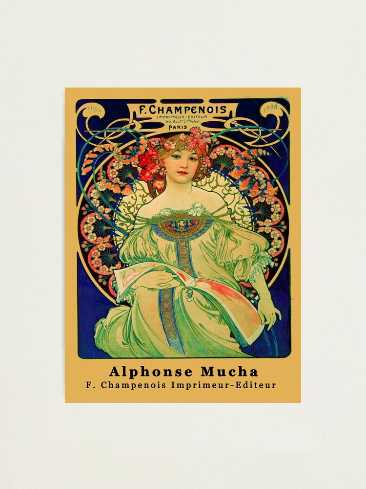 F. Champenois Imprimeur-Editeur, by Alphonse Mucha