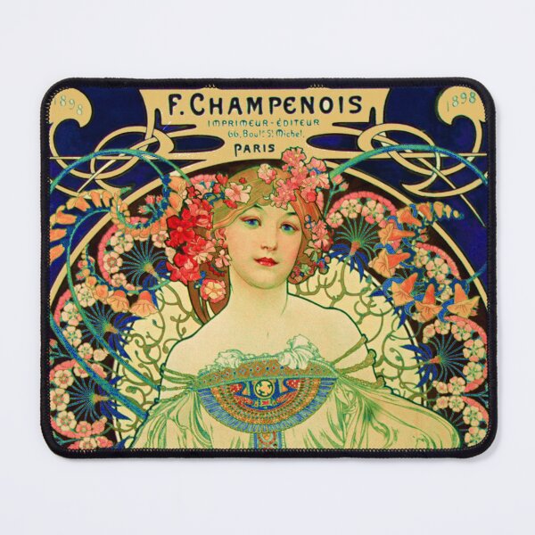 Item preview, F. Champenois Imprimeur-Editeur, by Alphonse Mucha designed and sold by Tamas Das.