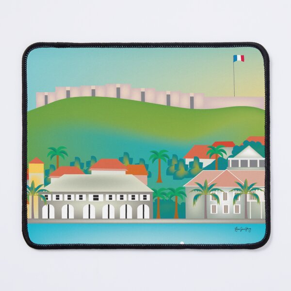 Item preview, St. Bart's - Skyline Illustration by Loose Petals designed and sold by LoosePetals.