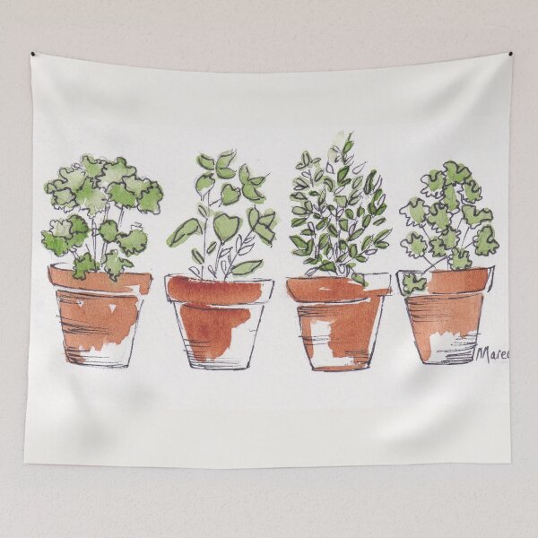 Item preview, Herbs in pots designed and sold by Maree Clarkson .
