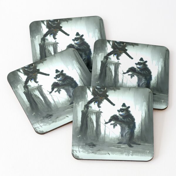 Item preview, Sinister Racoon Artwork designed and sold by Captain Met.
