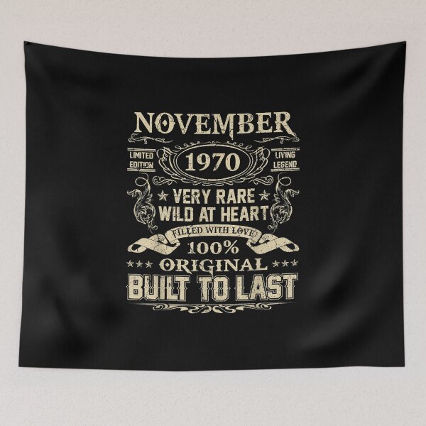 Item preview, November 1970 52 Years Old 52th Birthday Gifts designed and sold by Torokjakab.