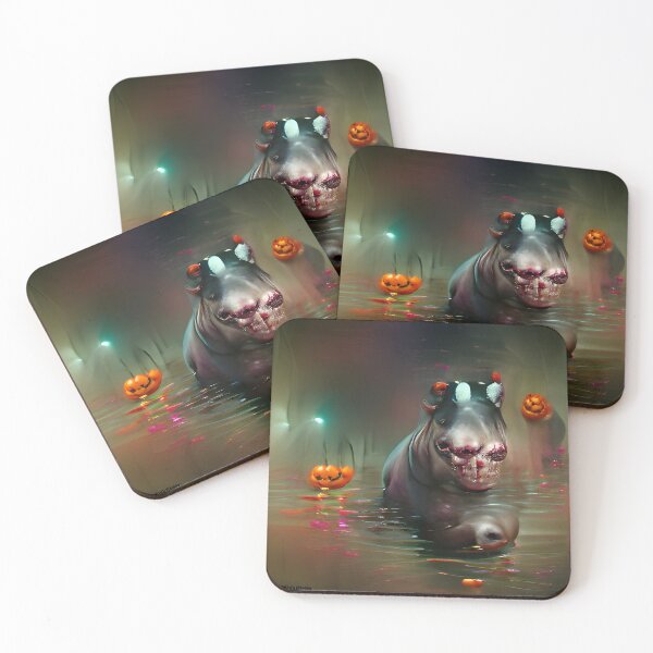 Item preview, Halloween Hippo Artwork designed and sold by Captain Met.