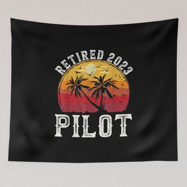 Item preview, Retired 2023 Pilot Retirement Vintage Coco Palm Tree Beach designed and sold by Axelhellquis.