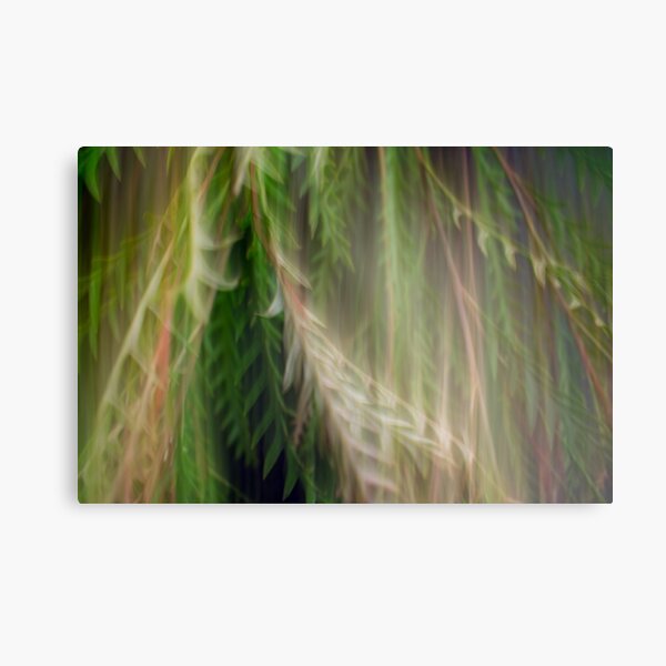 Fleur Blur Series-Abstract Decorative Leaves Metal Print