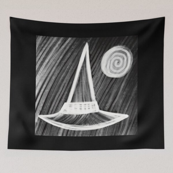 Item preview, Noir Witchy Full Moon Illustration designed and sold by ZaraRoza.