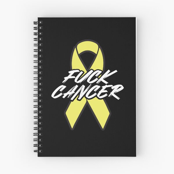 Item preview, Fuck Childhood Cancer Brush Text Yellow Ribbon Cancer Awareness and support designed and sold by Too Sweet.