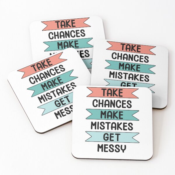 Item preview, Take Chances Make Mistakes Get Messy Motivation Quotes designed and sold by THEONEE.