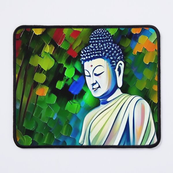 Item preview, Pretty painting of the Buddha designed and sold by CattlettArt.