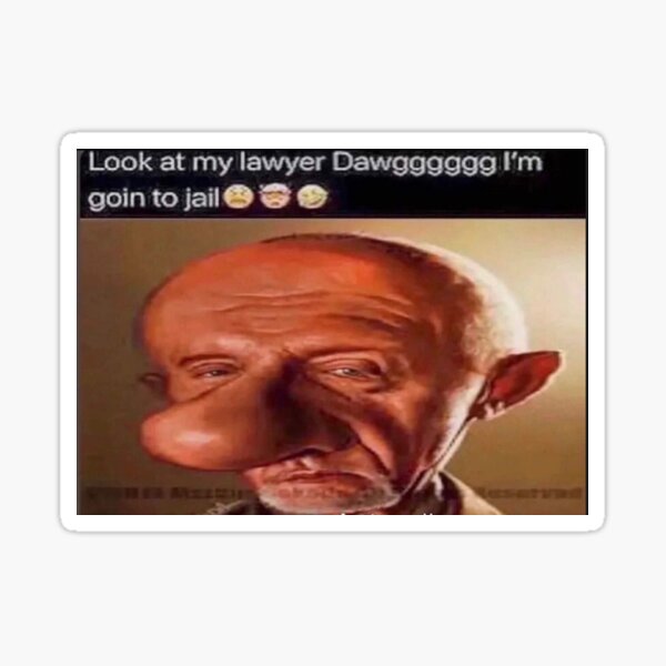 "Big Nose Mike Ehrmantraut" Sticker for Sale by EggmanDesigns Redbubble