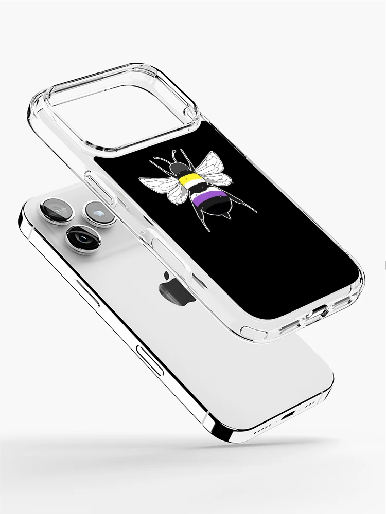Thumbnail 2 of 5, iPhone Case, Bee- Nonbinary designed and sold by bleedingmoss.