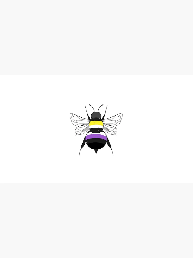 Thumbnail 3 of 3, Cap, Bee- Nonbinary designed and sold by bleedingmoss.