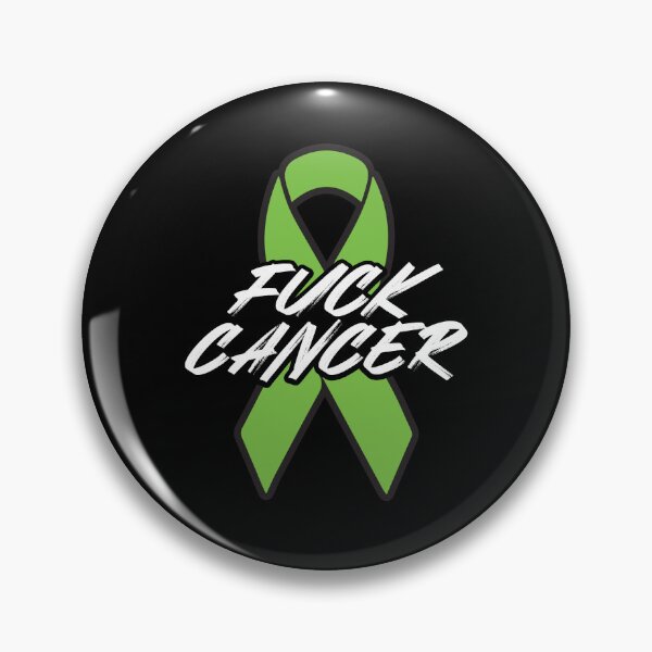 Item preview, Fuck Non Hodgins Lymphoma Cancer Brush Text Green Ribbon Cancer Awareness and support designed and sold by Too Sweet.