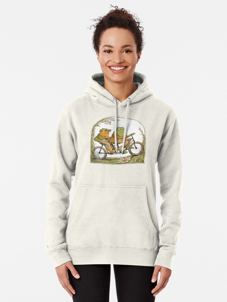 Frog and Toad On A Bicycle | Pullover Hoodie