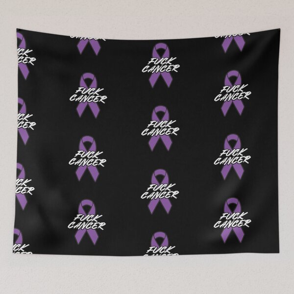 Item preview, Fuck Pancreatic Cancer Brush Text Purple Cancer Awareness and support designed and sold by Too Sweet.
