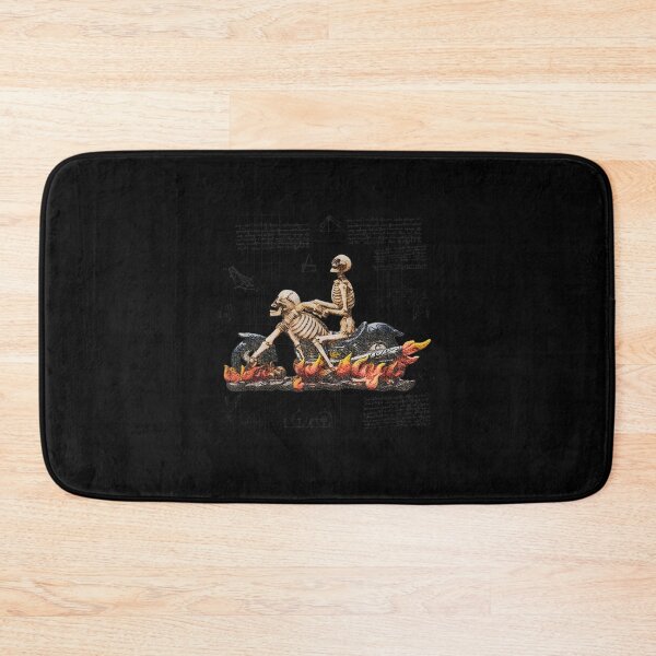 Item preview, Skeleton Biker Vintage Retro Motorcycle Blueprint Bike Gift designed and sold by Jackwidforss.