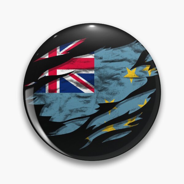 Item preview, Ripped Rip Open Tuvalu Flag Palm designed and sold by rafaeltto.