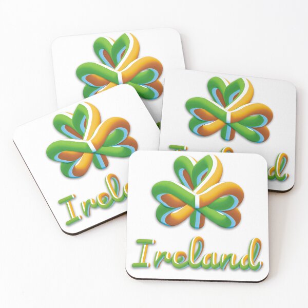 Item preview, 3D Shamrock Ireland Irish Flag Freehand Typography designed and sold by Ciara Shortall.