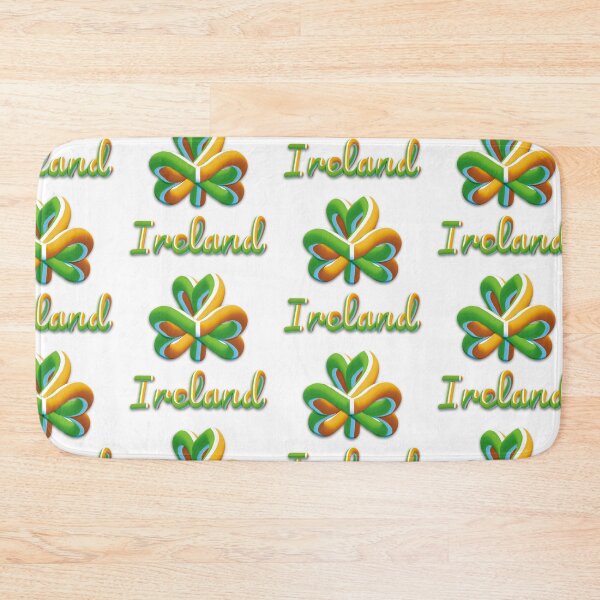 Item preview, 3D Shamrock Ireland Irish Flag Freehand Typography designed and sold by Ciara Shortall.