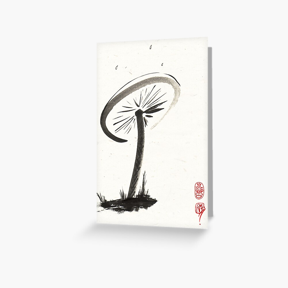 Parasol Mushroom Greeting Card