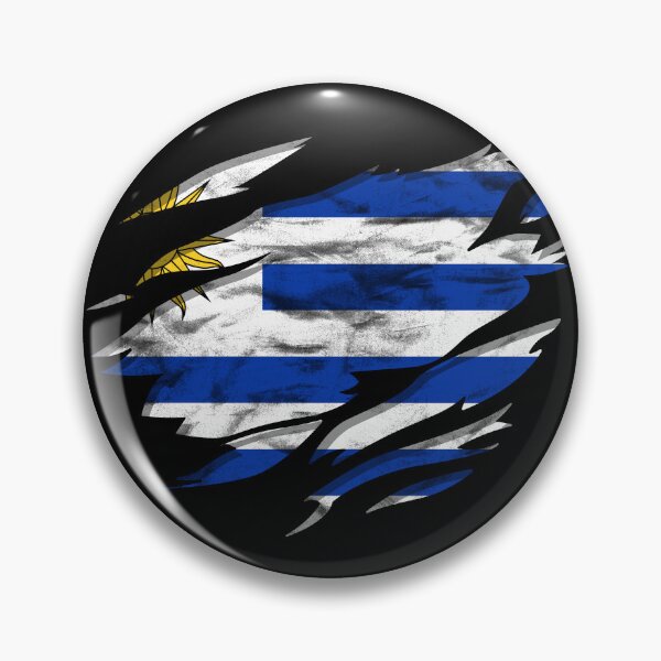 Aperçu de l'œuvre Ripped Rip Open Uruguay Flag Palm créée et vendue par rafaeltto.
