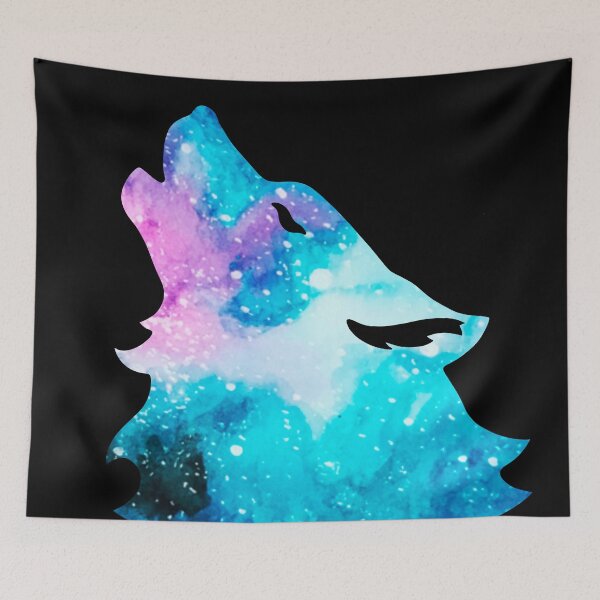 Item preview, Howling Galaxy Wolf Head designed and sold by Lady-Lilac.