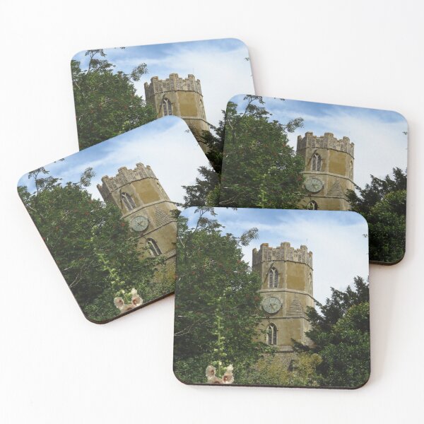 Item preview, Hollyhocks, All Saints Church, Easton, Suffolk designed and sold by wiggyofipswich.