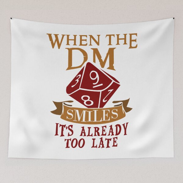 Item preview, Dungeon Master Gift, Dungeon Master Shirt, Geeky Gift, When The Dungeon Master Smiles Shirt DM Gift designed and sold by r7zkmartha.