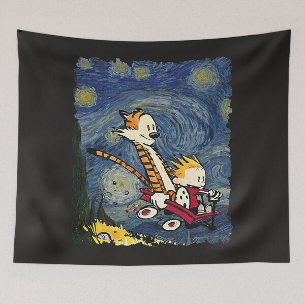 Item preview, Calvin and Hobbes stary night  designed and sold by Catalina Keith.