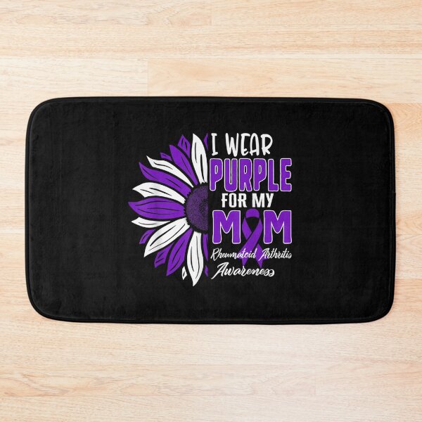 Item preview, I Wear Purple For My MOM Rheumatoid Arthritis Awareness Ribb designed and sold by Axelhellquis.