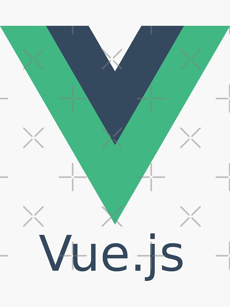Thumbnail 3 of 3, Sticker, vue.js vuejs vue designed and sold by yourgeekside.