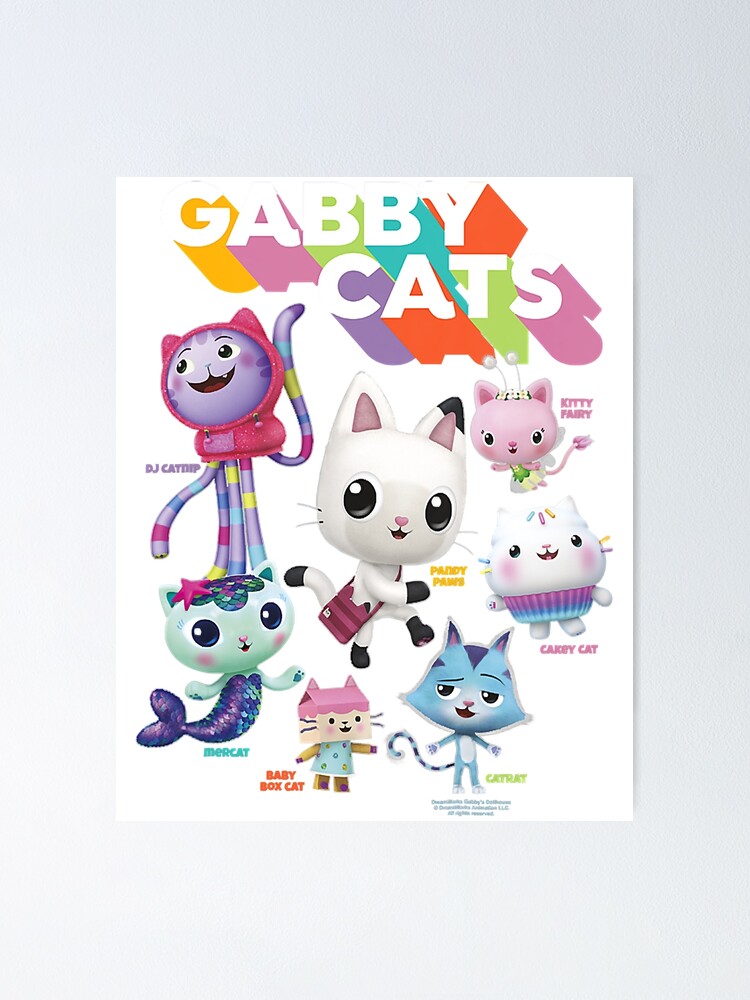 "Kids Gabby's Dollhouse Gabby Cats" Poster for Sale by board2miv Redbubble