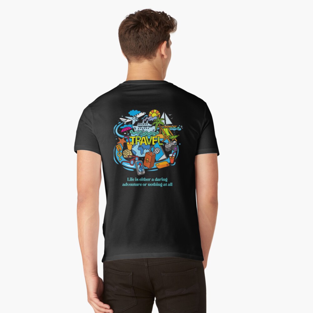 Item preview, V-Neck T-Shirt designed and sold by zubiaqureshi.