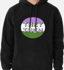 They/Them - Genderqueer Pullover Hoodie