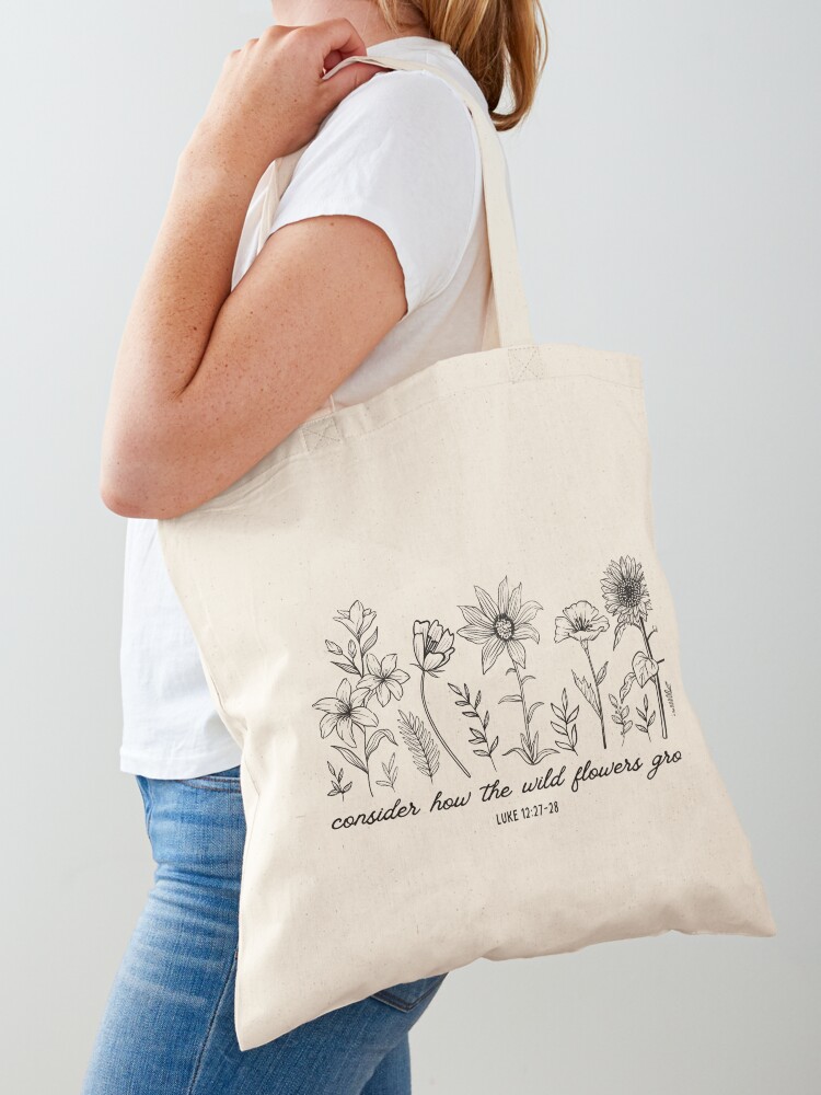 Consider The Wild Flowers {Tote Bag} Consider The Wild Flowers {Tote Bag}