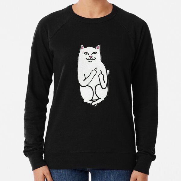 Middle Finger Cat Hoodies Sweatshirts for Sale Redbubble