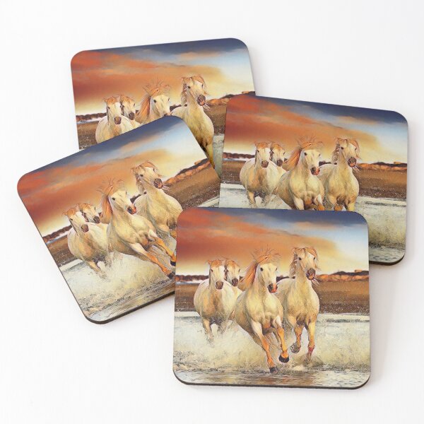 Item preview, White horses running wild designed and sold by Midnight-Hour.