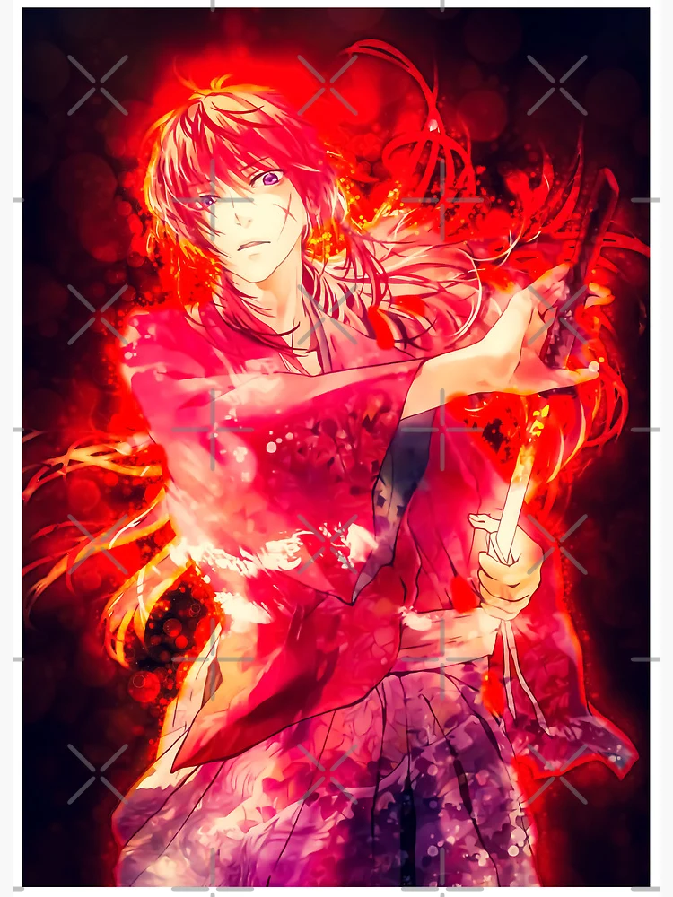 himura kenshin (rurouni kenshin) drawn by mame_moyashi