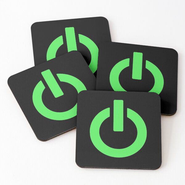 Item preview, Power Button (green) designed and sold by XOOXOO.