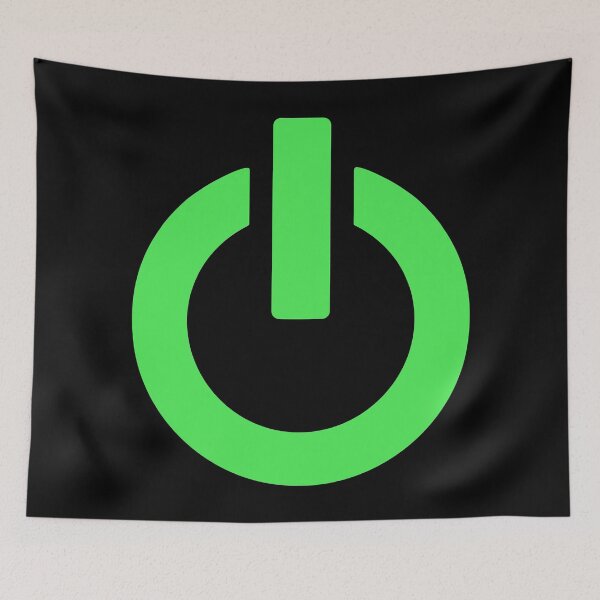 Item preview, Power Button (green) designed and sold by XOOXOO.